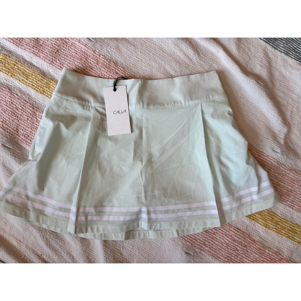 CALIA Truelight Golf 15" Skort Mint Ceylon Women's Size 10 UPF 50+